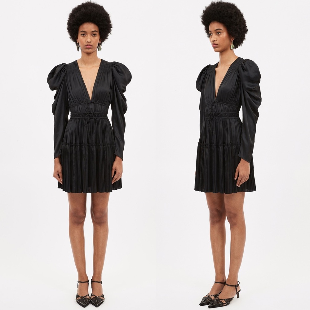 Ulla Johnson Lu Dress in Noir - Picture 1 of 7